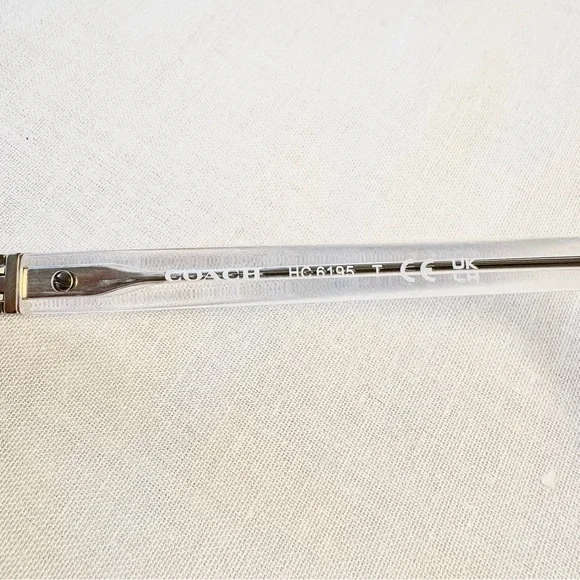 Coach HC6195 5111 Shinny Light Gold/Clear Stagecoach Emblem Eyeglasses 53-19-140 - Picture 6 of 10